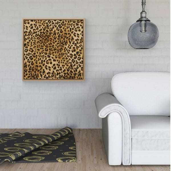 Warren Reed Wild Animal Pattern Framed Canvas