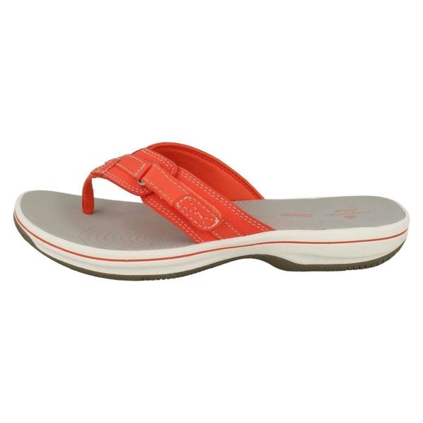 Clarks Ladies Clarks Toe Post Sandals Brinkley Sea