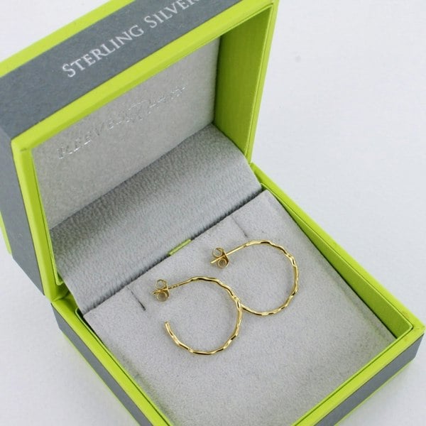 Sterling Silver Hula Hoop Earrings - Reeves & Reeves