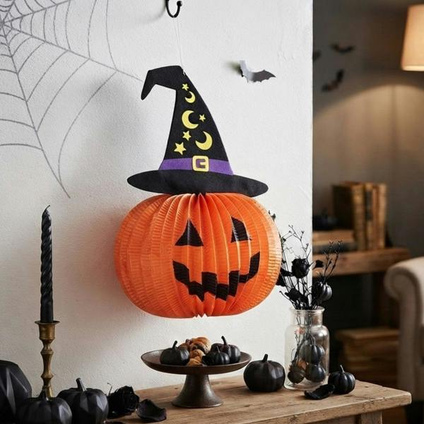 Garden Greatness Paper Honeycomb Hanging Pumpkin