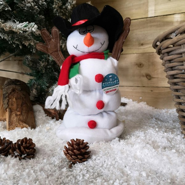 Samuel Alexander 35cm Sherbert Christmas Singing & Dancing Snowman Animated Xmas Decoration Gift