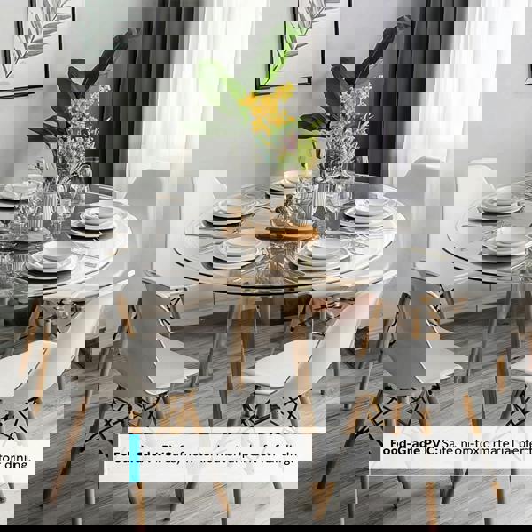 Nicoman PVC Round Table Protector Mat - Transparent / Frosted