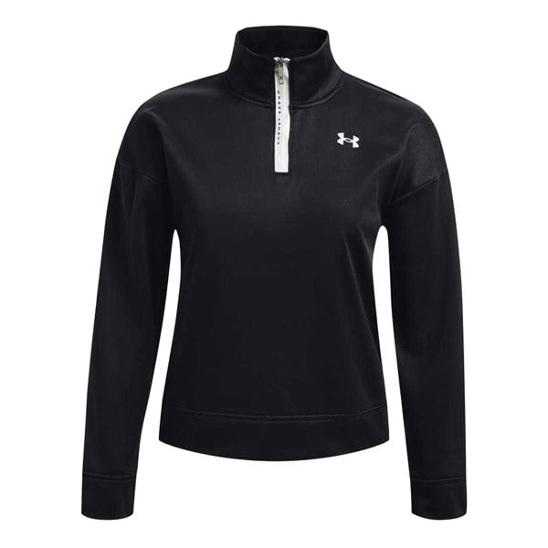 Under Armour Women's Reflective Fleece Quarter Zip Top - Black