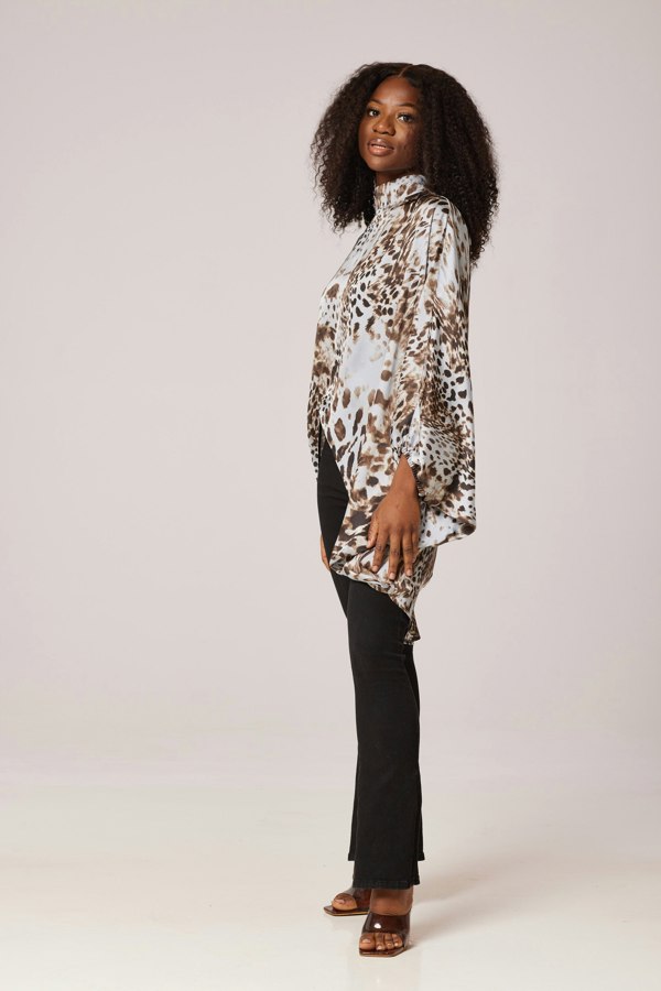 Lioness by TF Silk Sapphire Safari Tunic