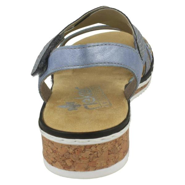 Rieker Ladies Rieker Wedge Heeled Sandals V3663