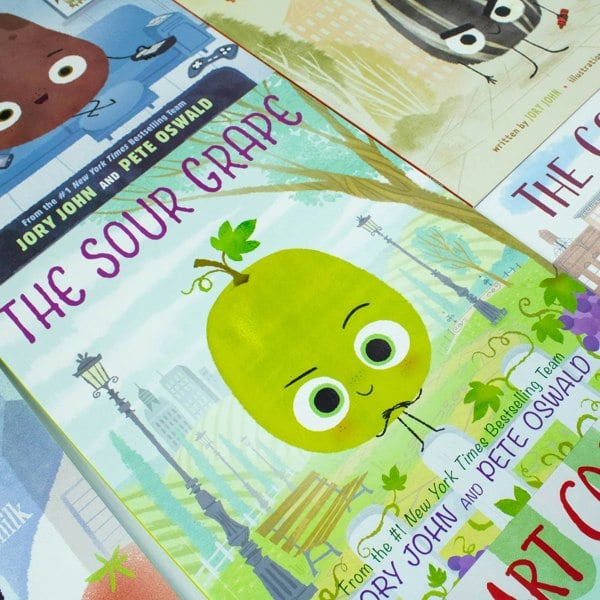 The Food Group Series 6 Book Set By Jory John The Bad Seed, The Good Egg, The Cool Bean & more