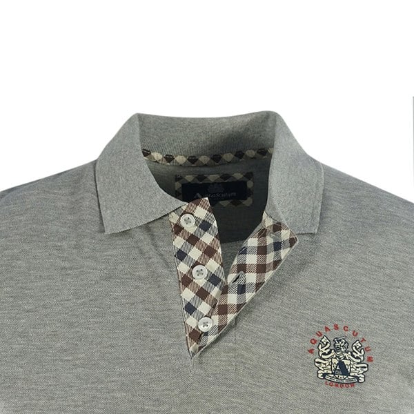 Aquascutum London Crest Polo Shirt - Grey