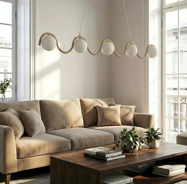 Emibig SINUS Pendant Lamp 5 x G9 Beige