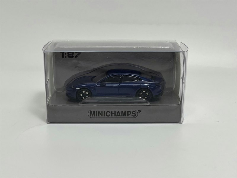 Minichamps Porsche Taycan Turbo S 2019 Dark Blue Metallic 1:87 Minichamps 870068401