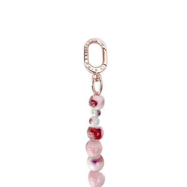 Nimmy Friends Nimmy Big Eye Cute Pet Bischon Fraise Dog Mobile Phone Chain Bag Charm Ceramic Bracelet Pink - N-XDY-SL-02
