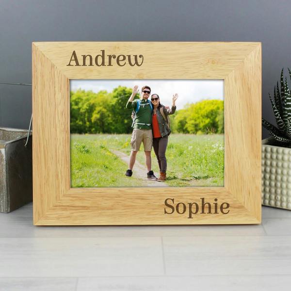 Personalised Couples Photo Frame - alternative angle