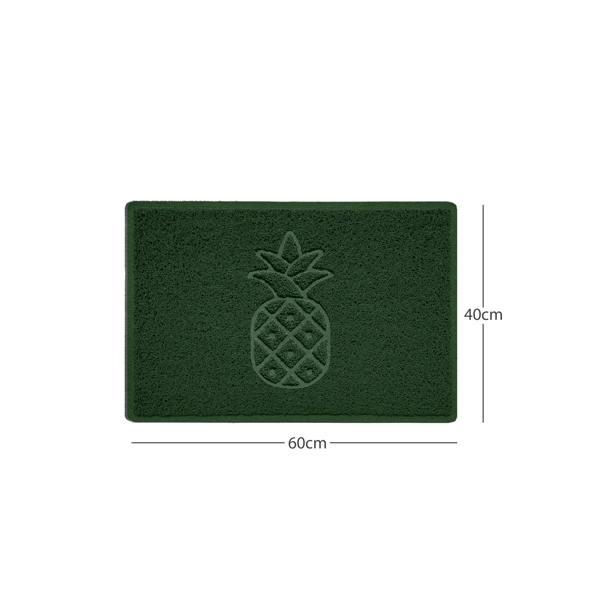 Nicoman Embossed Pineapple Grey Spaghetti Door Mat