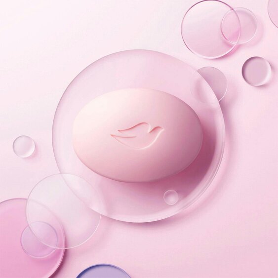 Dove Pink Moisturising Beauty Cream Bar for Soft & Smooth Skin 6 x 90g, 5 Pack