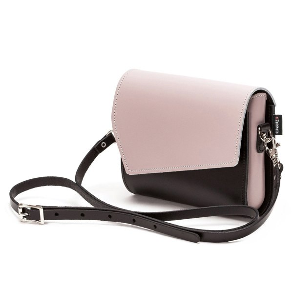 Zatchels Handmade Leather Clutch Bag - Rose Truffle