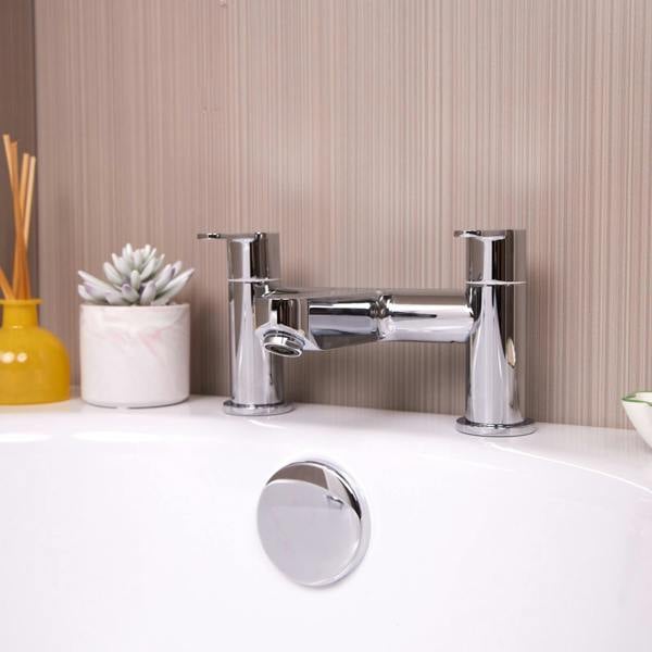 Flode Omberg Bath Filler - Polished Chrome Finish