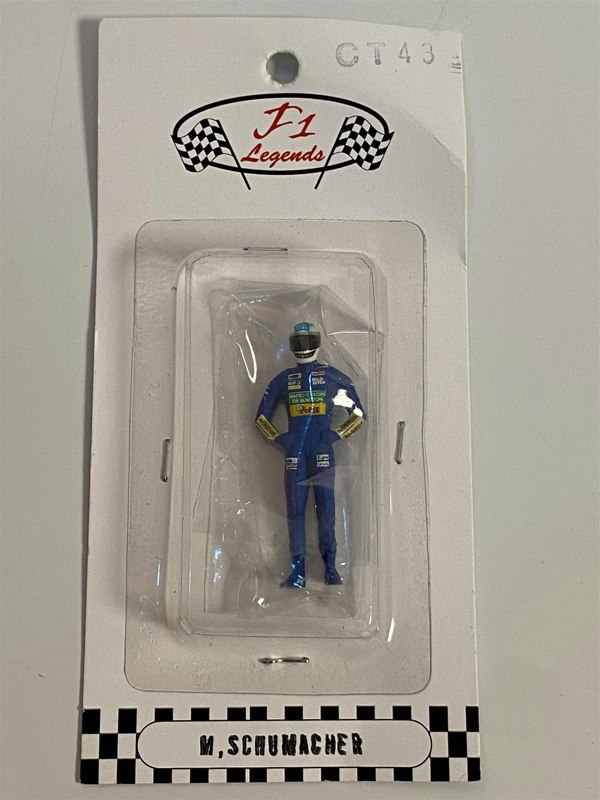 michael schumacher benetton figure 1:43 scale cartrix ct43