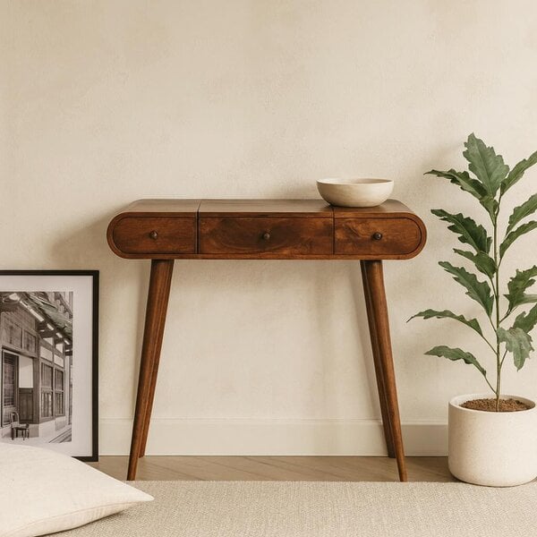 Wyld Haus Tha Ruea Chestnut Mirror Dressing Table