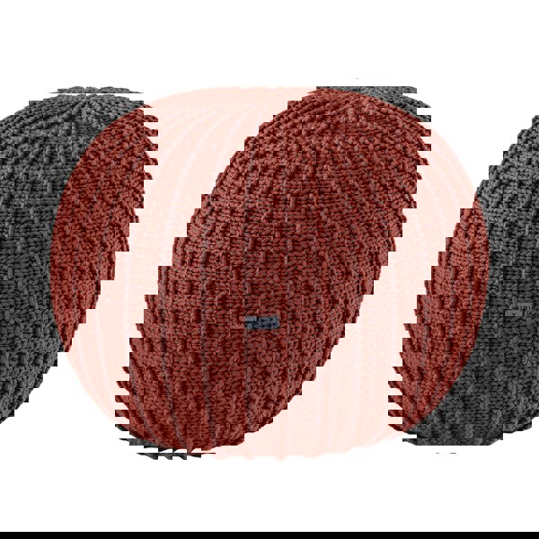 Knitted pouffe, Medium | TERRACOTTA - Zuri House