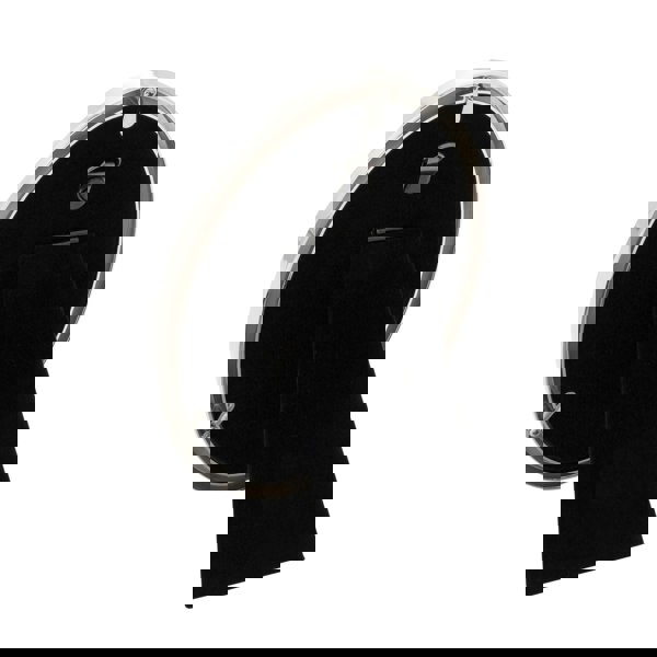 Modern Oval Nickel Plated Metal 4x6 Picture Frame with Twisting Design Image 4