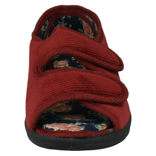 Four Seasons Ladies Four Seasons Floral Lined Slippers Mary