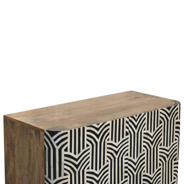 Artisan Furniture Solid wood Edessa Bone Inlay Cabinet
