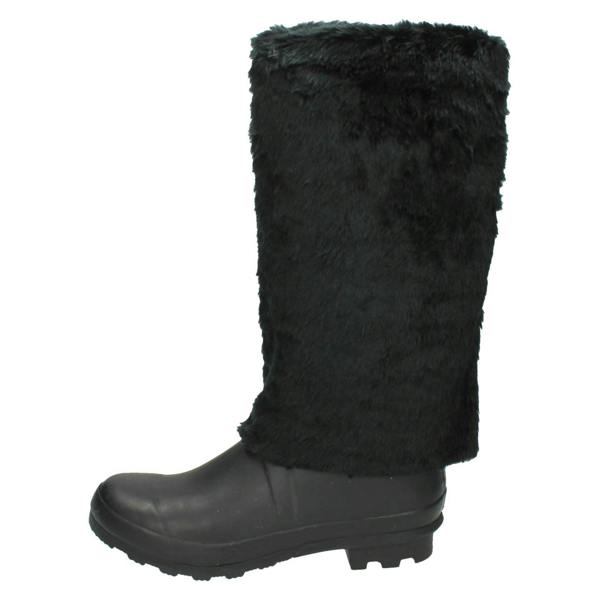 Spot On Ladies Spot On Flat Fur Upper Wellington Boots