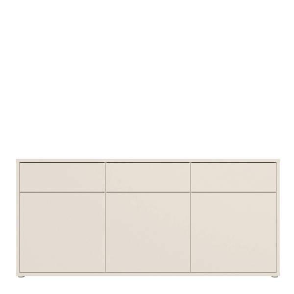 Furniture To Go Alice Springs 3 Door 3 Drawer Sideboard with Push-to-Open Drawers in Sand