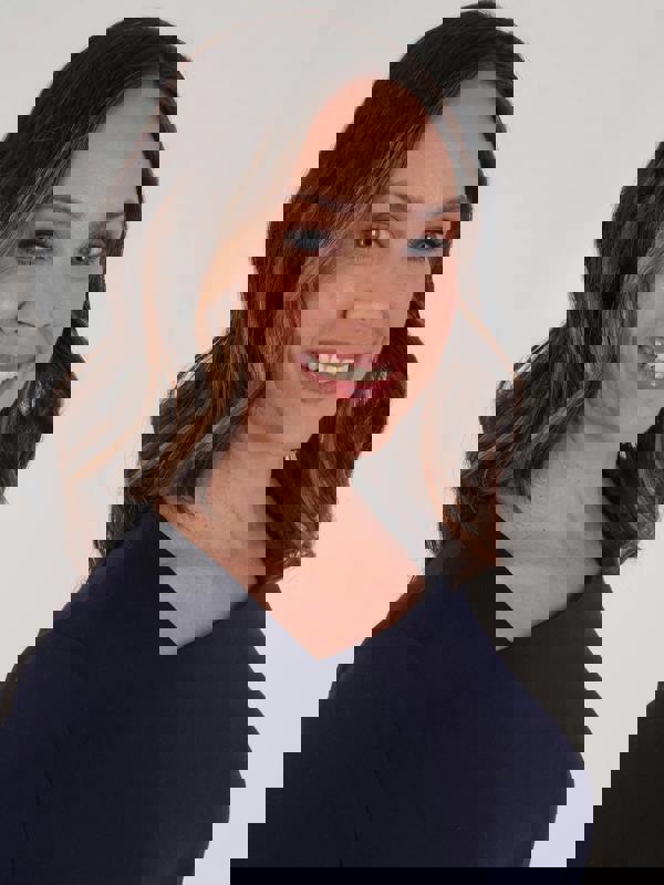 PennyPlain Solid Square Neck Top - French Navy