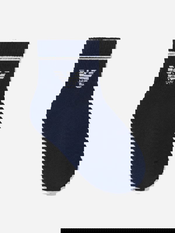 Emporio Armani Boys Cotton Logo Socks in White