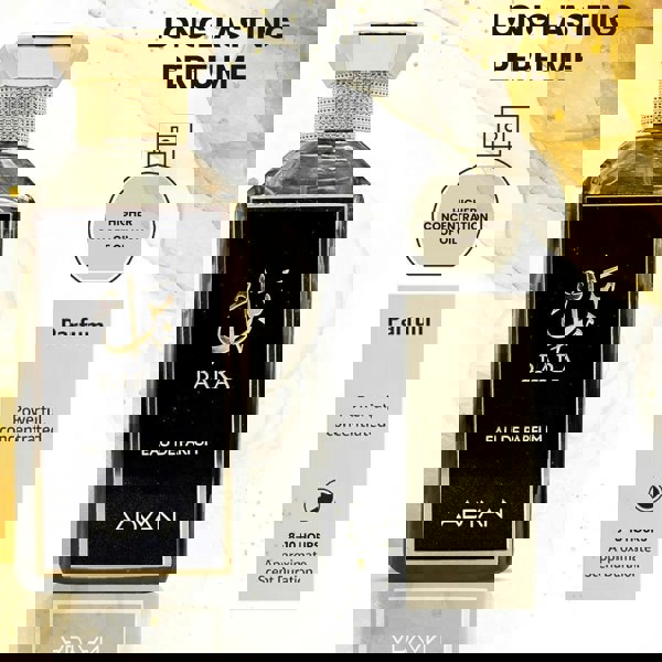 Adyan Bara EDP 100ml long lasting perfume infographic