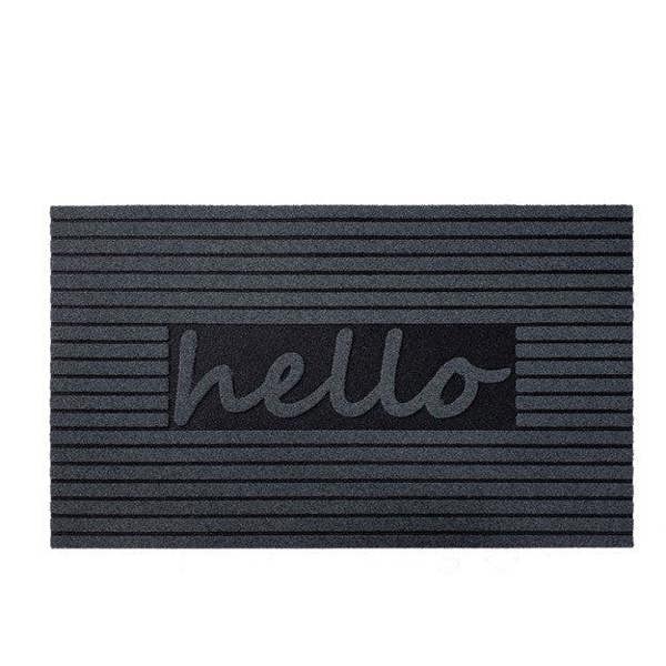 Nicoman Eco-Friendly "Hello" Door Mat - Dark Grey