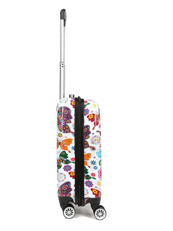 Snowball Hard Shell Printed Dual 4 Wheel Luggage Suitcase