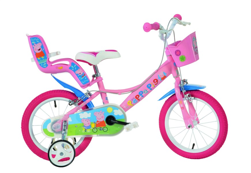 Dino Bikes Peppa Pig Bicycle 14" - Pink