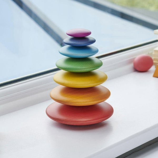 tickit Rainbow Wooden Buttons
