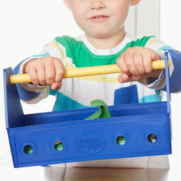 Green Toys Blue 15 Piece Tool Set - Made From 100% Recycled Plastic