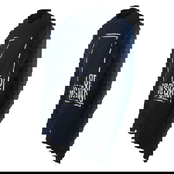 Moschino Love Moschino Box Logo Navy Blue Sweatshirt