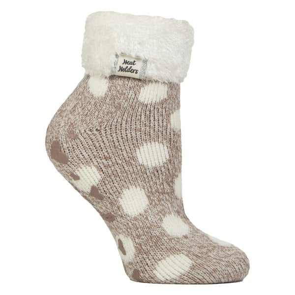 Heat Holders Ladies Non Slip Thermal Low Cut Ankle Slipper Bed Socks with Grips