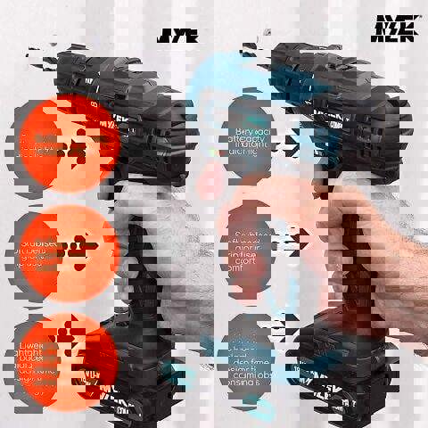 MYLEK 18V Cordless Drill Li-ion Electric Driver Set Also With 131 DIY Accessory Set