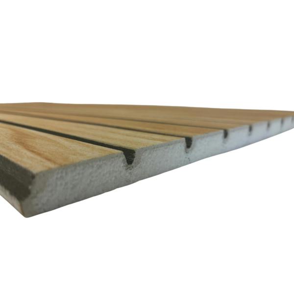 Wallsupply UltraLight Linari Wood Effect HD Printed 3D Slat Wall Panels EPS, 4pcs 2.3m², Natural Oak