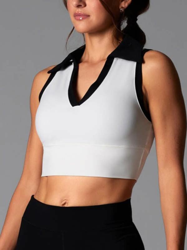 Tavi Contrast Polo Tank Top