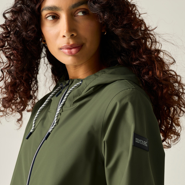 Regatta Womens Bayletta Grid Distress Waterproof Jacket - Four Leaf Clover