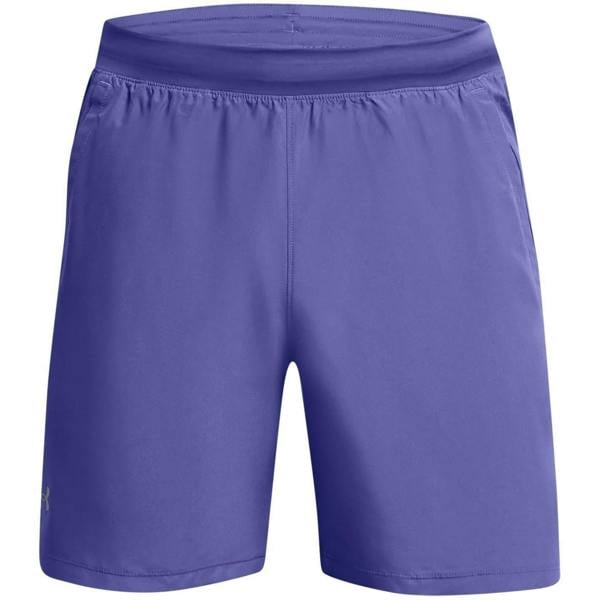 Under Armour Mens Launch 2 in 1 Running Shorts - Purple - 