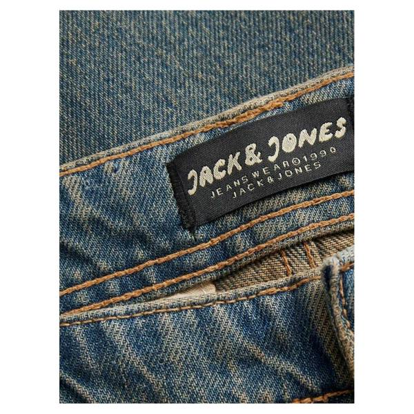 Jack And Jones Mens Eddie Denim Straight Leg Cargo Jeans - Blue Denim - 