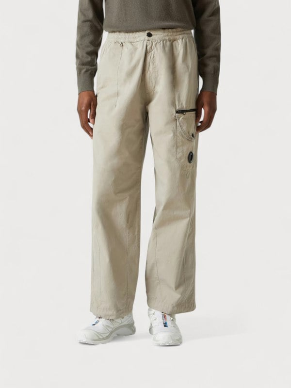 C.P Company Lens Cotton Cargo Pants Beige - Mens