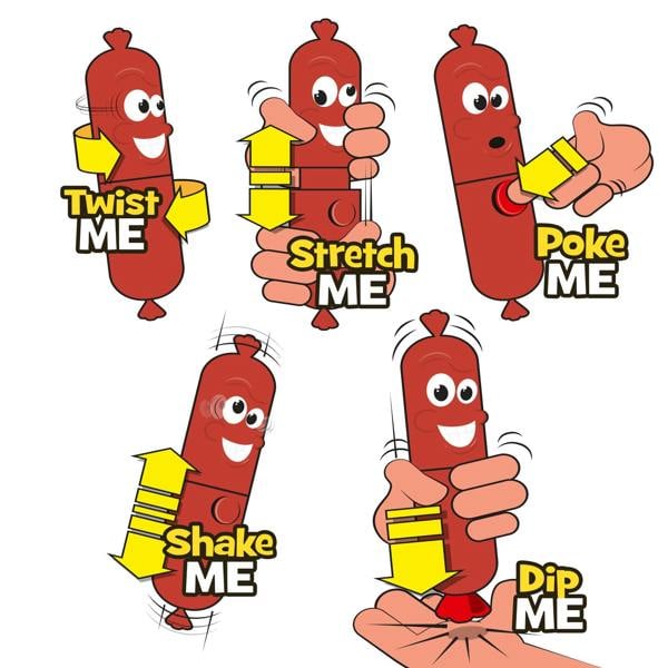 IDEAL Silly Sausage - The Super Speedy Sausage Reaction Game!