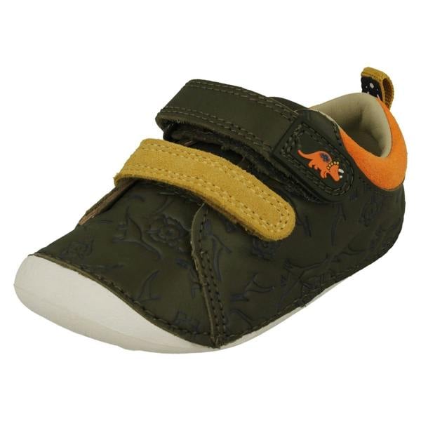 Clarks Boys Clarks Embossed Dinosaur Detailed Cruiser Shoes Tiny Rex T