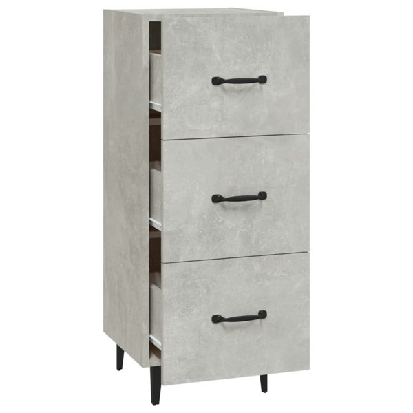 Berkfield Sideboard Concrete Grey 34.5x34x90 cm Engineered Wood