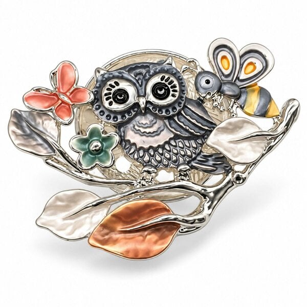 Love EMVY Owl Magnetic Brooch