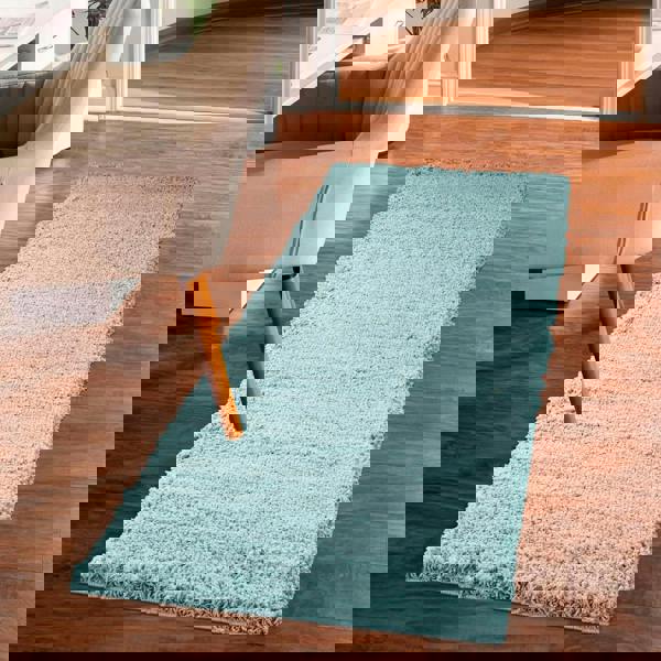 Smart Living Shaggy Rug - Duck Egg