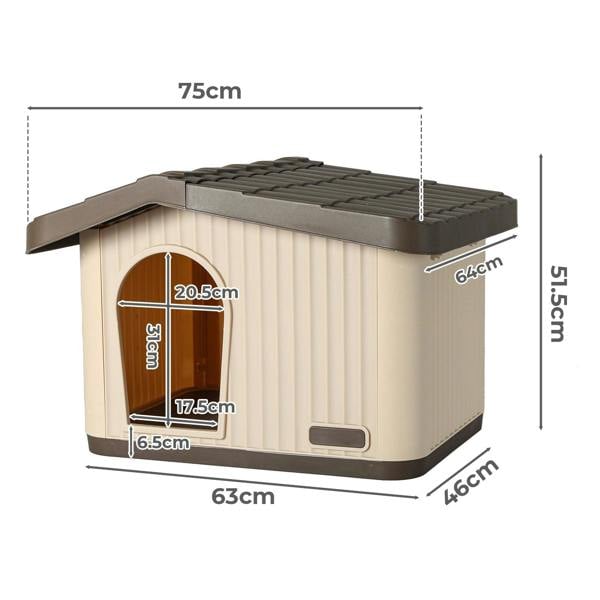 Skylos Pet House Outdoor Winter Insulated Dog Kennel Stray Shelter Weatherproof